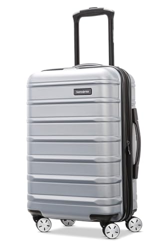 Image of Samsonite Omni 2 Hardside Expandable Luggage with Spinning Reels, Arctic Silver, 2pc set (20 /24 inch), Modern