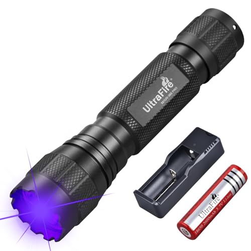 ULTRAFIRE UV Torch 365nm Black Light, 10W High Power UV Light with Holster