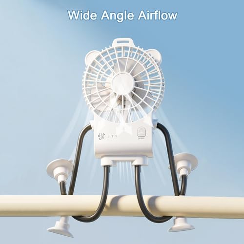 Ventilateur de table robotisé portable et silencieux à 3 vitesses