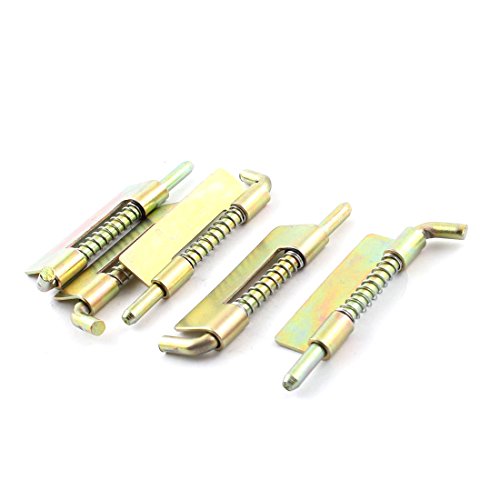 Aexit 5 Pcs Clothes Hangers Bronze Tone Metal Concealed Right-Handed Spring Latches for Home Ofiice Children's Clothes Hangers Door Cabinet