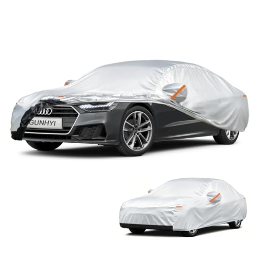 Image of GUNHYI Car Cover Custom Fit Audi A7 Sportback (2010-2026) Waterproof for Automobiles, Oxford Sun Rain Dust Snow Protection (Ships from US Warehouse, Delivery 3-8 Days)