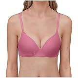 HOXINE Womens Lightweight Bra Female Smoothing Wire-Free Bras Seamless Small Chest Cup Underwear Eve