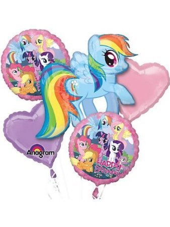 Ballon My Little Pony de 5Star-TD bouquet de 5 ballons anniversaire