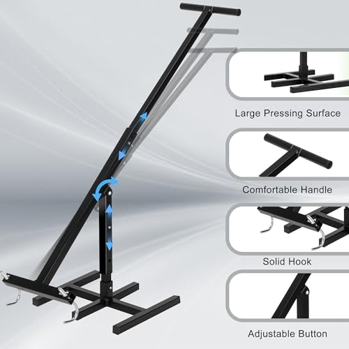 image for MEILANHUI Manual Trash Compactor, Roadside Trash Can Compactor with Ad