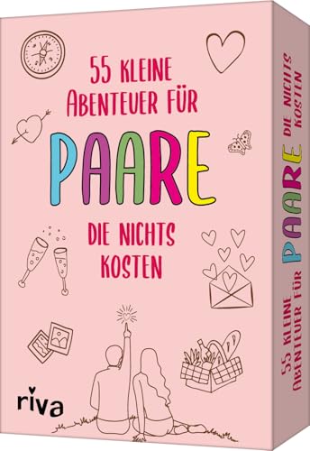 55 kleine Abenteuer für Paare, die nichts kosten: Romantische Ideen für die gemeinsame Zeit zu zweit. Tolles Geschenk zu Hochzeit, Jahrestag, Valentinstag. Für Ehepartner 55 kleine Abenteuer für Paare, die nichts kosten: Romantische Ideen für die gemeinsame Zeit zu zweit. Tolles Geschenk zu Hochzeit, Jahrestag, Valentinstag. Für Ehepartner