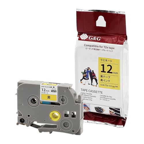 Ninestar G&G �u���U�[ �݊� ���~�l�[�g�e�[�v brother �s�[�^�b�` (���e�[�v ������, 12mm �P�i)