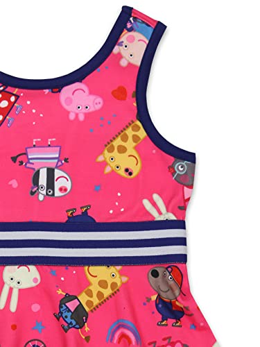 Peppa Pig Toddler Girls Fit and Flare Ultra Soft Dress (Pink, 2T)4