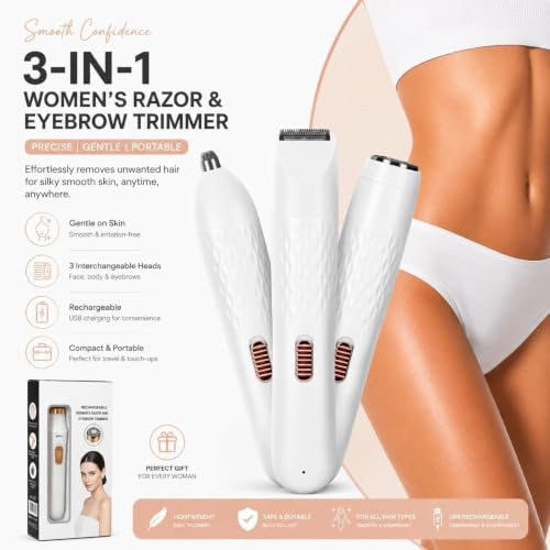 Image of MORTON DAVIES facial epilator hair removal machine for - face, chin, cheek, eyebrow, upper lip hair remover for women, usb rechargeable epilator machine Eyebrow trimmer (Paack of 1)