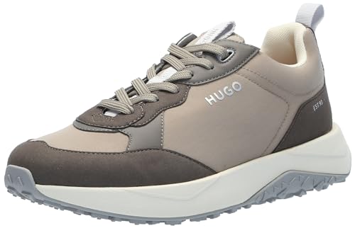 Image of HUGO Mens Running Style Mix Material Sneakers