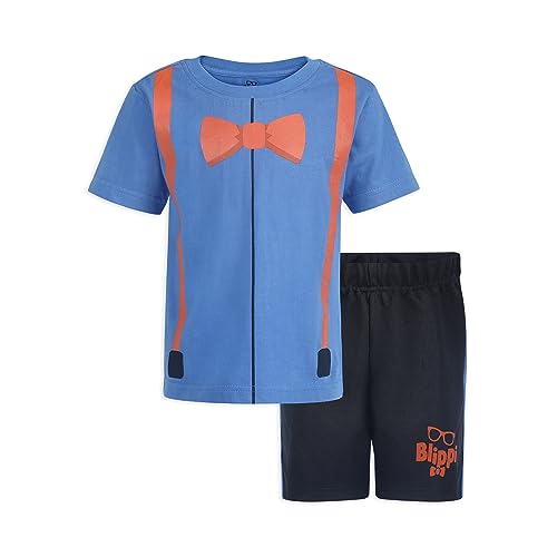 Blippi Boys Short Sleeve T-Shirt and Short Set for Toddler and Little Kids