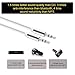 REALMAX【1m】Aux Cable For iPhone In Car - Universal Jack To Jack Nylon Braided Audio Auxiliary Headphone Wire Lead 3.5mm To Home Stereo Male Compatible With iPod, iPad, Echo Dot, Sony, Beats (White) REALMAX【1m】Aux Cable For iPhone In Car - Universal Jack To Jack Nylon Braided Audio Auxiliary Headphone Wire Lead 3.5mm To Home Stereo Male Compatible With iPod, iPad, Echo Dot, Sony, Beats (White)