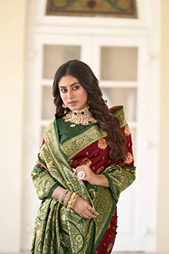 Image of Glory Sarees Women's Banarasi Silk Saree With Blouse Piece (Rich Silk101 Parent)