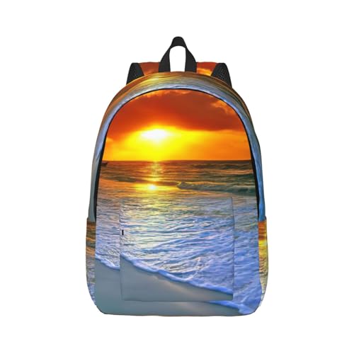 Sac à dos d'infirmière EdWal pour ordinateur portable imprimé coucher de soleil