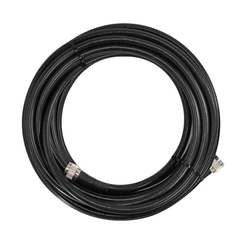 SureCall 100' SC-400 Ultra Low-Loss Coax Cable with N-Male Connectors - Black
