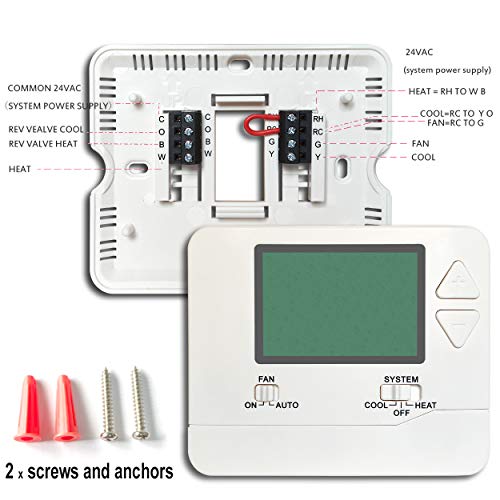 Non-Programmable Thermostats For Home 1 Heat/1 Cool #TOP7