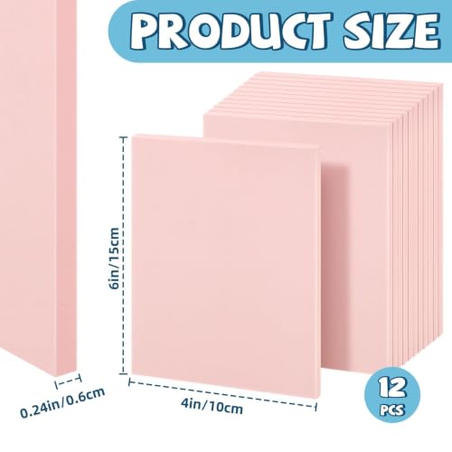Image of 12Pcs 4x6 Inch Linoleum Blocks for Printmaking, Stamp Carving Linocut kit