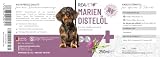 ReaVET Mariendistelöl für Hunde & Pferde 250ml – Naturrein in Lebensmittelqualität – Barf Zusatz, Distelöl Hund, Barf Öl Mariendistel-Öl Hund I Reich an Vitamin E, Omega-6, Omega-9