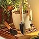 SGERUFZ 3-teiliges Gartenwerkzeug Set mit Gartenschaufel Handheld Schaufeln und Holzgriff Ideal für Bonsai Pflanzen und Blumentöpfe