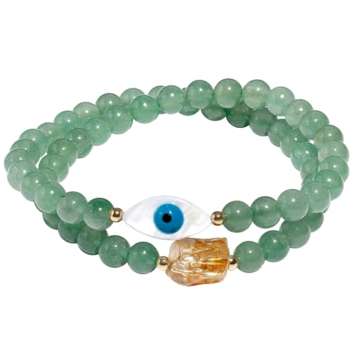 Bracelet contre le mauvais œil en aventurine pour bloquer les énergies négatives