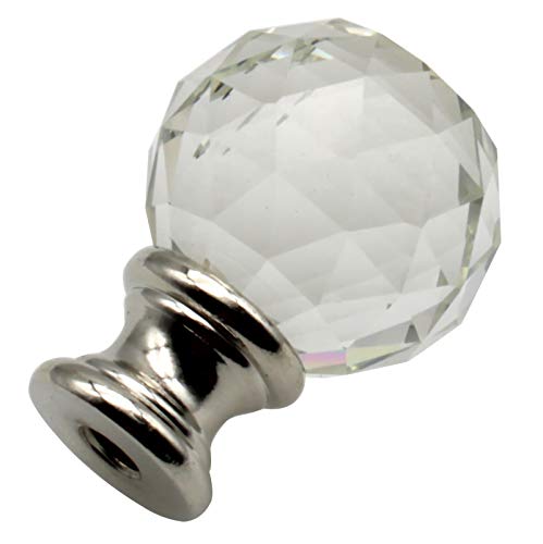 1-3/4 Inch Crystal Lamp Finial,Fdxgyh 1Pcs Lamp Finial Cap Knob Lamp Decoration For Lamp Shade(Clear Crystal) #TOP2