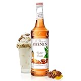 Monin - Butter Pecan Syrup, Smooth Flavor of Roasted Nuts and Vanilla, Great for Milkshakes, Mochas, and Coffees, Gluten-Free, Vegan, Non-GMO, Glass Bottle (750 ml)