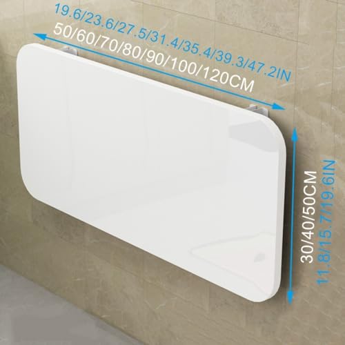 Table murale rabattable pour petits espaces - Solution bureau noir