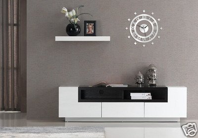 Yizz - Orologio/adesivo da parete moderno, effetto...