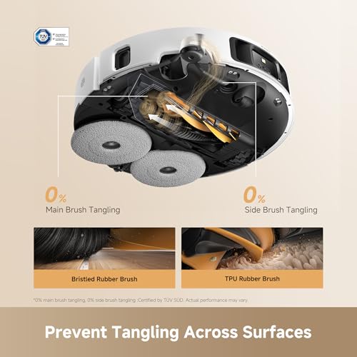 Image of DREAME L60 Ultra PE Robot Vacuum and Mop, 30,000Pa Suction, Self-Cleaning,Corner-to-Edge Deep Cleaning, Detangling Brush, Obstacle Avoidance and 360 Navigation, White
