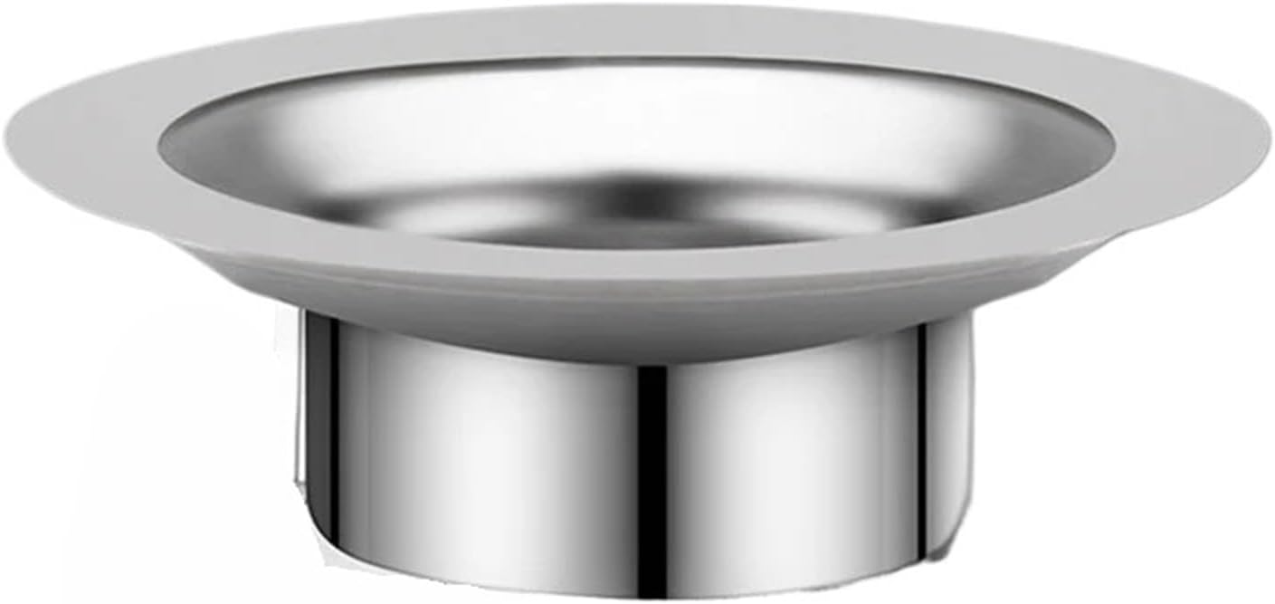 Squatting Pan Anti-Smell Plug Stainless Steel Toilet Drain Cover Floor Drain Deodorize Stopper Bathtub Anti-Blocking Cover(L Stainless Steel)