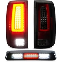 Tail Light + 3rd Third Brake Cargo Lamp for 2004 2005 2006 2007 2008 Ford F-150, High Mount Stop Light Rear LED Taillight Assembly, FO2800182 FO2801182 5L3Z13405CA 6L3Z13405BA 4L3Z13405AA 166-00377AL