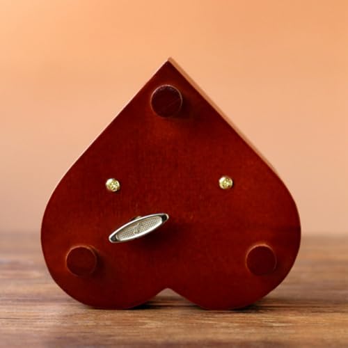 Caja de música duradera de madera JEWEDECO que funciona sin usar baterías 2