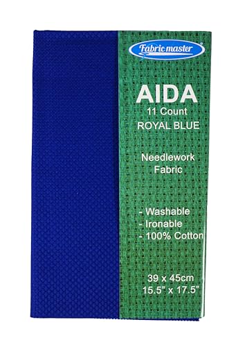 Image of Mouldmaster Aida 11 Count Royal Blue 49x45cm