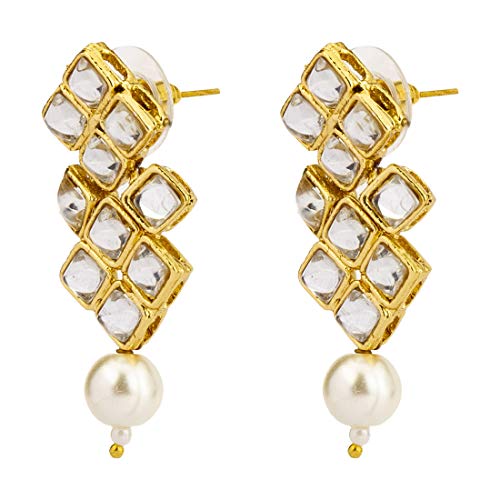 Kundan & Pearl Plated Jewellery Set, Design 5