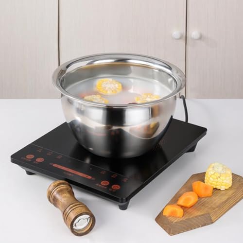 Bowl de acero inoxidable NUOBESTY 10 pulgadas plateado miniatura 3