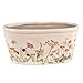 Produktbild Clayre & Eef Blumentopf Indoor 27x13x14 cm Rosa Beige Keramik Oval Blumen
