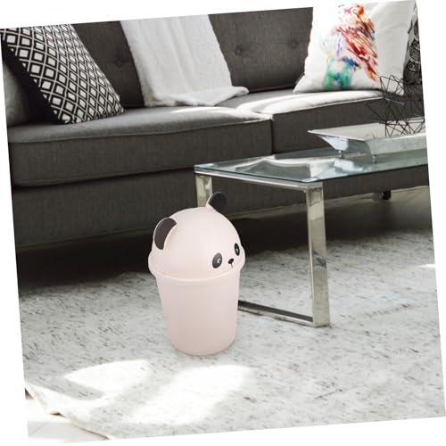 Grosse capacité plastique PP poubelle design dessin animé pour bureau - 4