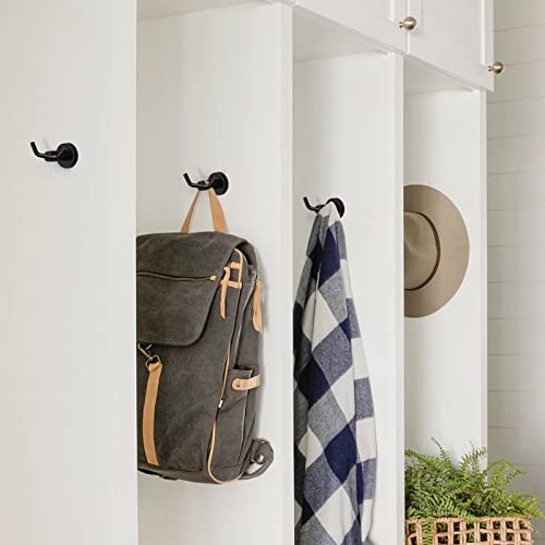 Arcora Oil Rubbed Bronze Towel Hooks, Sus 304 Stainless Steel Double Wall Hooks, Heavy Duty Robe Hooks, Bathroom Towel Hooks For Wall #TOP1