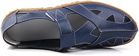 Wanphoo 2024 Women's Hollowed Out Casual Fashion Flats are slip-on driving shoes with a trendy design US Size 9 Med. Navy Blue | Image 2