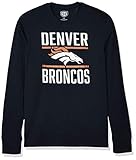 NFL Denver Broncos Men's Ots Rival Long sleeve Tee, XX-Large, Light Navy