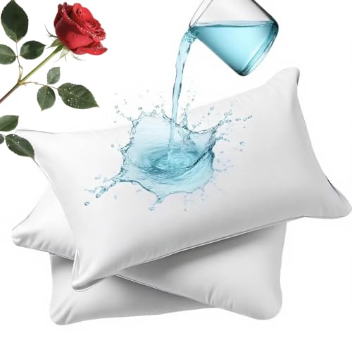 ZIYUHOME Waterproof Pillow Protectors 4 Pack Standard 20x26 Inches with Hidden Zipper Dust Moisture Sweat Proof Pillow Case Cover Protector Soft Comfortable White (4 Standard 20x26 inches )