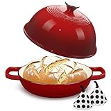 Dutch Oven Topf aus emailliertem Gusseisen - Dutch Oven Topf mit Deckel...