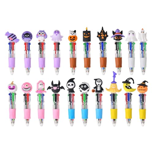 Stylo bille Halloween lot de 20 stylos 4 couleurs pour l'école