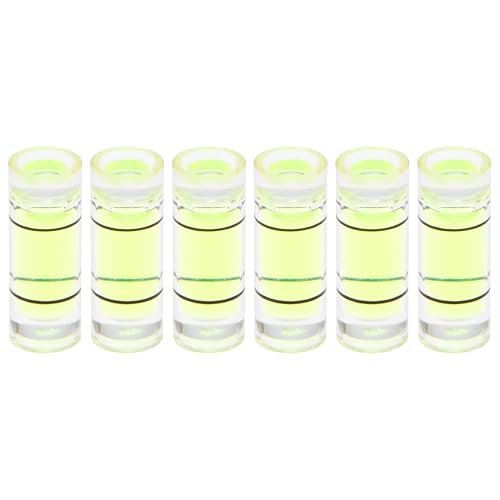 HARFINGTON 6 pcs Niveau Bulle Cylindrique 4,5x12mm PMMA Horizontal