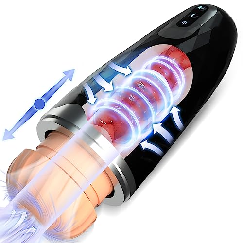 Vaginette silicone homme suceur avec fonction télescopique et 10 vibrations