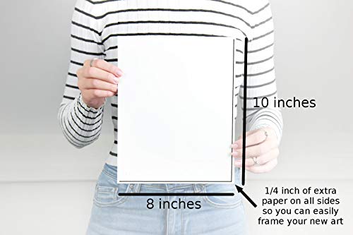 Happiness Quote Wall Decor Yoga Watercolor Art Print Meditation Artwork Unframed (8X10, Blue/Purple) #TOP4