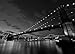 Adesivo murale Brooklyn Bridge at Night New York City carta da parati fotografica 254 x 183 cm Urban Wall Art