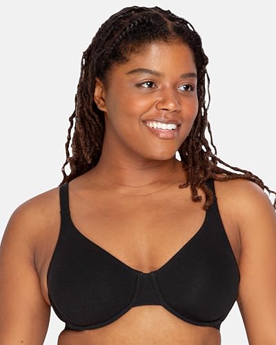 Image of Fruit of the Loom Women's Unlined Underwire Bra - Cotton & Spandex Blend for Natural Shape and Flexibility