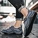 Abborora Men's Mesh Trail Shoes for Walking Hiking Slip-on Summer Casual Shoes Fashion Sneaker for Men (Gray,11)