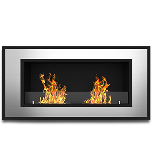 Regal Flame Brooks 47 Ventless Built in Recessed Bio Ethanol Wall Mounted Fireplace Regal Flame Brooks 47" Ventless Built in Recessed Bio Ethanol Wall Mounted Fireplace