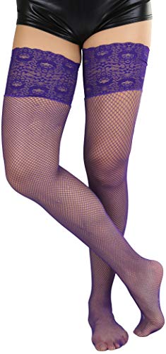 Image of ToBeInStyle Women's Thigh Highs With Smooth Silicone Lace